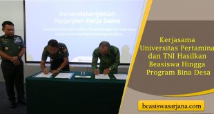 Kerjasama Universitas Pertamina dan TNI Hasilkan Beasiswa Hingga Program Bina Desa