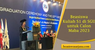 Beasiswa Kuliah S1 di SGU untuk Calon Maba 2023