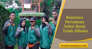 Beasiswa Pertamina Sobat Bumi Telah Dibuka